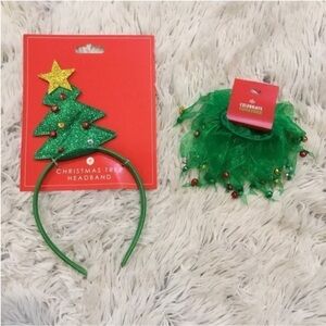 Celebrate Together Christmas Tree Headband + a set of 2 hair scrunches